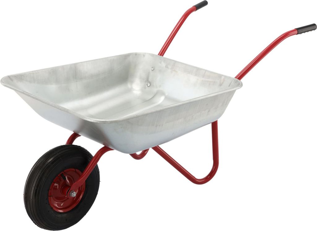 Aga Schubkarre 80 Liter, 100Kg, Bauschubkarre, Gartenschubkarre