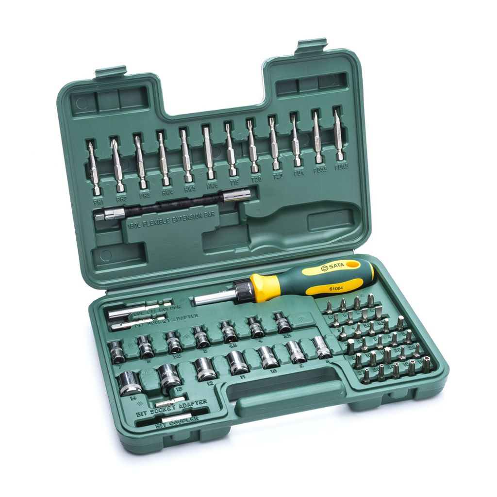 6 Satz SATA Ratschenschraubendreher-Satz, 60-teilig