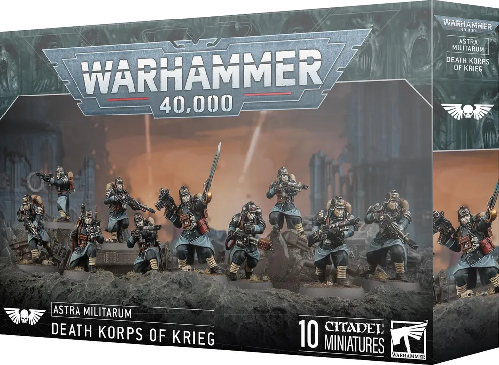 Escouade d'Infanterie Death Korps of Krieg Warhammer 40K 10 Soldats