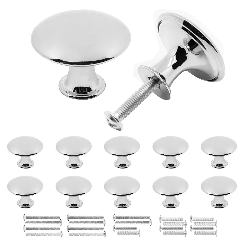Boutons de Tiroir Modernes en Inox - Poignée d'Armoire Vintage 30mm
