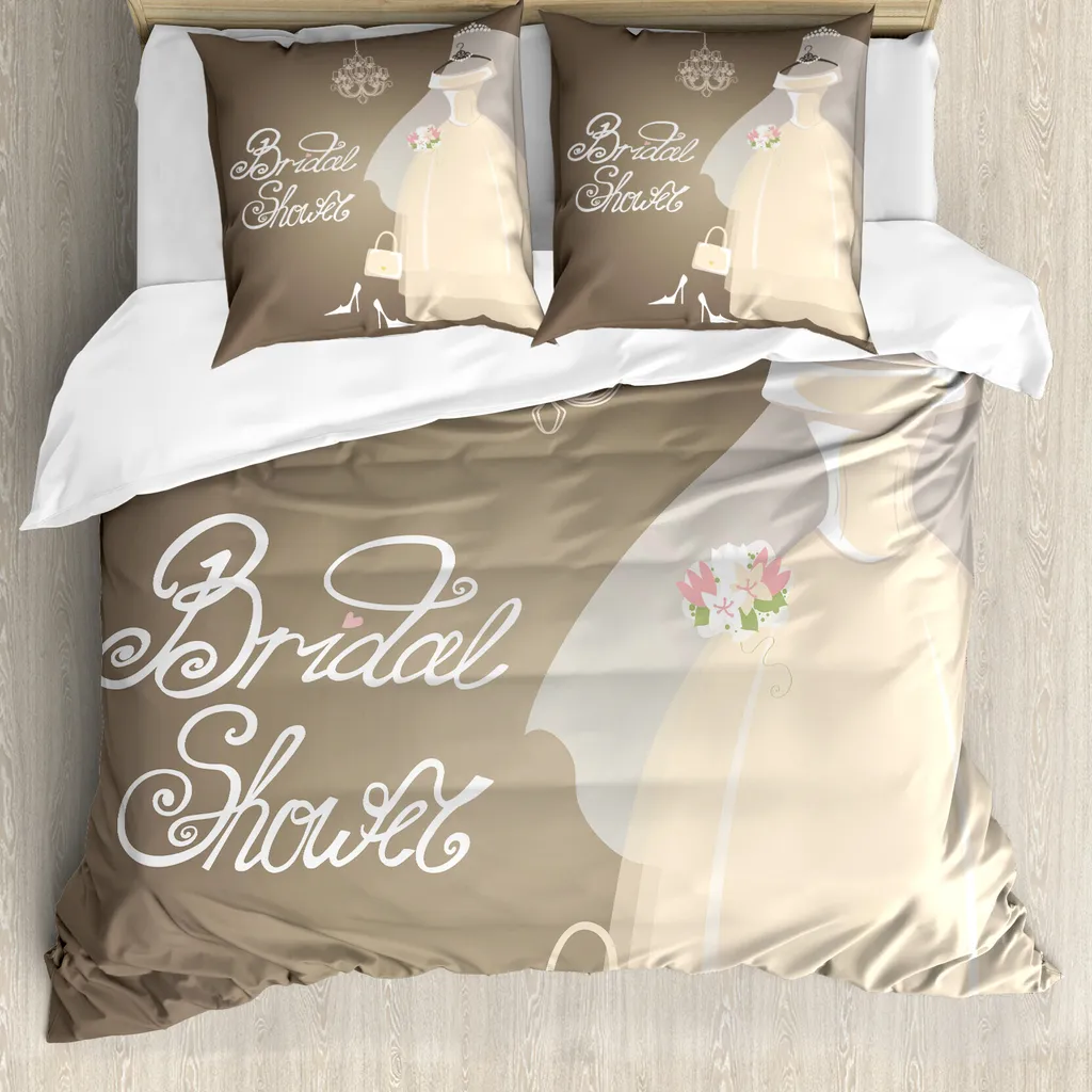 Riverbrook Home Set Copripiumino King Size 3 Pezzi, Colore Marrone Chiaro, Poliestere Effetto Crinkle, Moonstone - 2