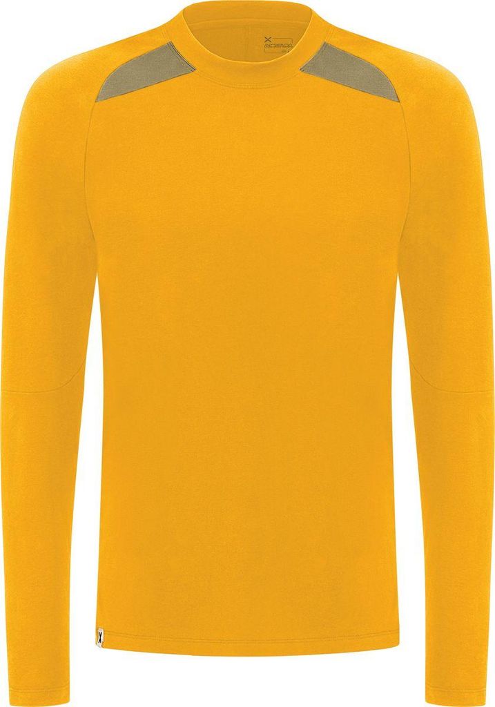 Montura FREE EVO MAGLIA - Herren Kletter-Shirt (MMGF30X), Farbe:348036-MUSTARD/DESERT BEIGE, Größe:L