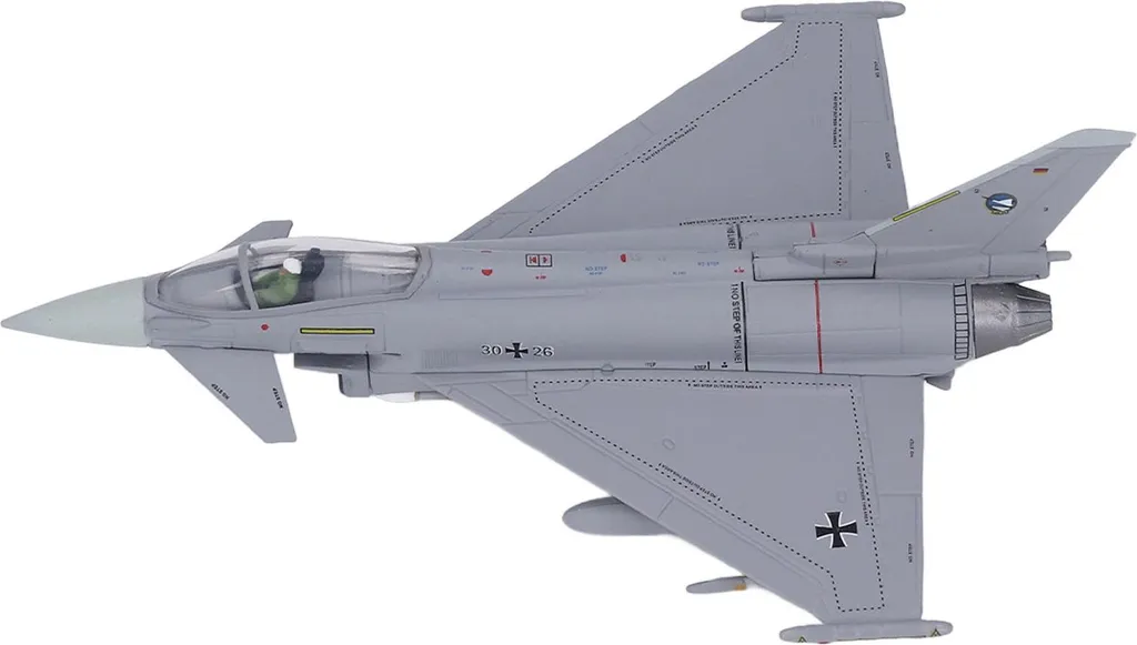 Modèle réduit avion de chasse 1/100e décoration de bureau avec socle