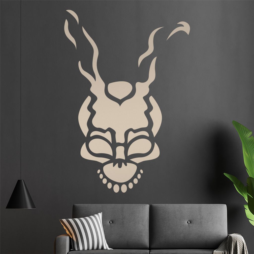Teufels Schädel Skull Wandtattoo in 6 Größen - Wandaufkleber Wall Sticker - Dekoration, Küche, Wohnzimmer, Schlafzimmer, Badezimmer