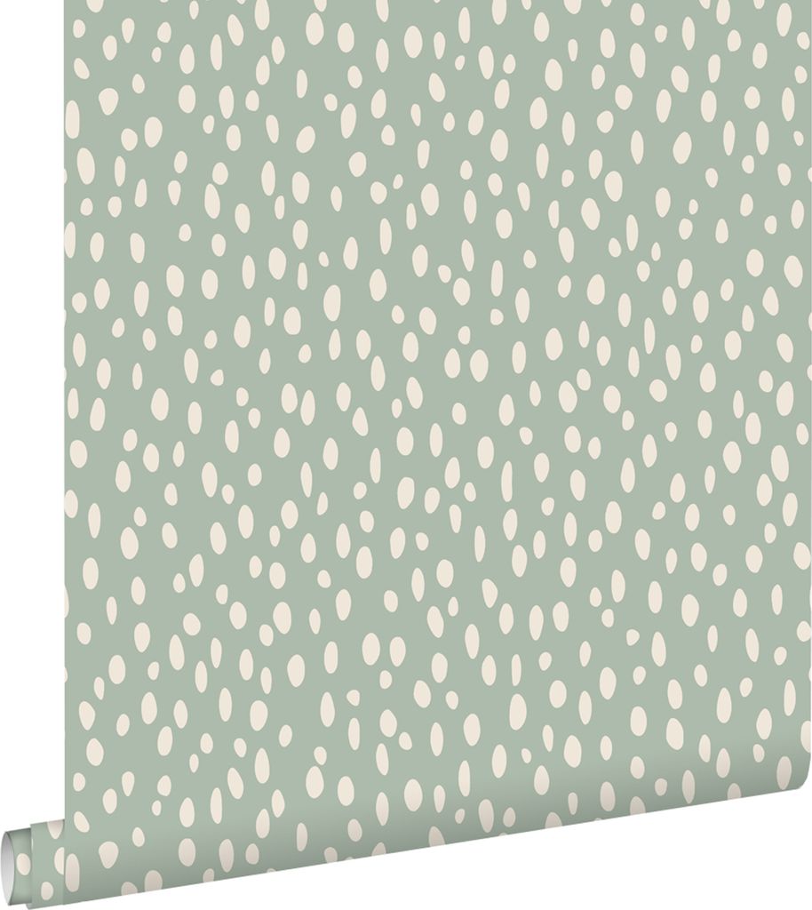 ESTAhome Tapete Punkte Mintgrün und Weiß 53 cm x 10.05 m Produktbild 
