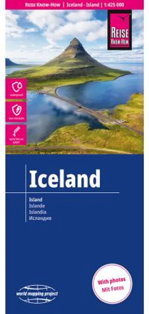 Carte Islande Reise Know-How 1/425 000 en matériau robuste Polyart