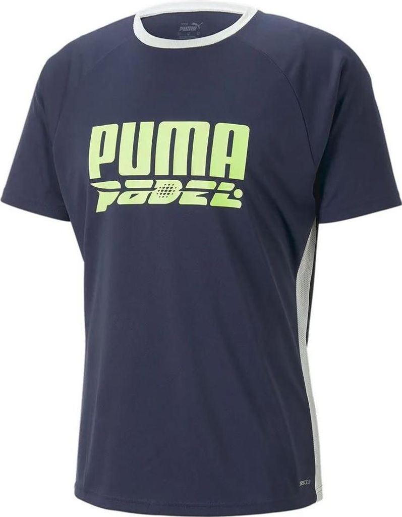 Puma Teamliga Logo Kurzarm-t-shirt Blau M Herren Blau M