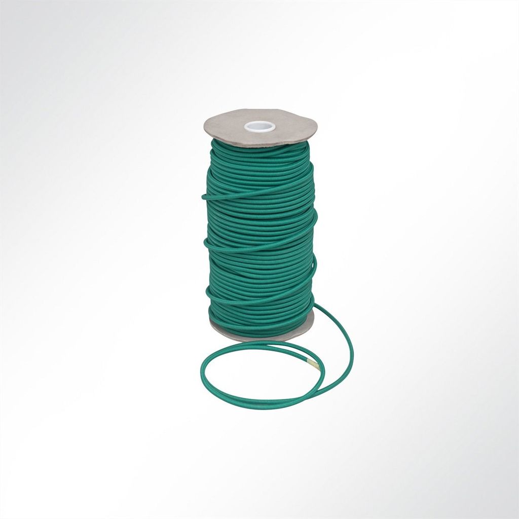 Lysel Gummiseil Planenseil Expanderseil, (D) 6mm in Grün (1 m)