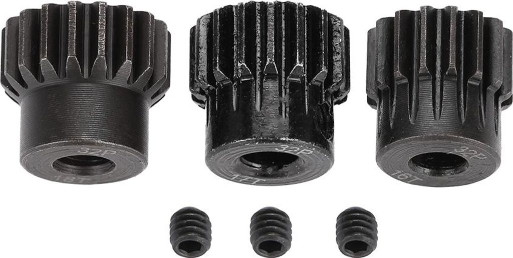 32DP ¢5mm 13-15T 16-18T 19-21T Motor Ritzel Combo Set für 1/8 RC Car (16T 17T 18T)
