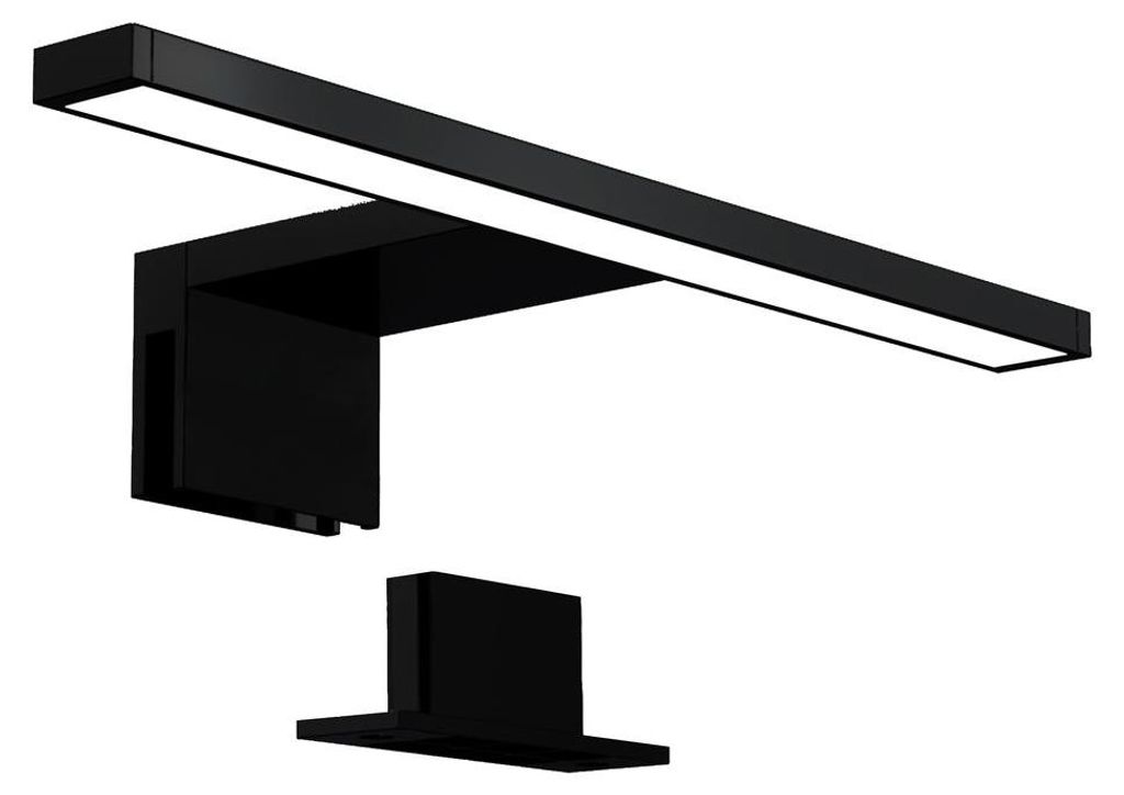 B.K.Licht applique murale salle de bain noire 30cm 5W 650lm Image du produit 