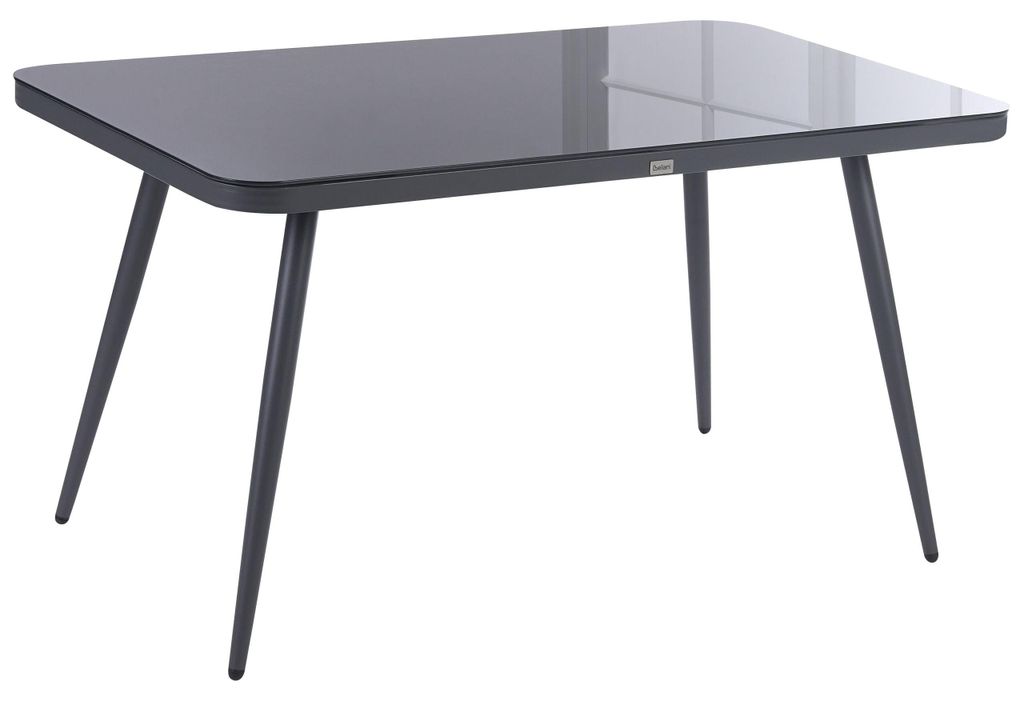 BELIANI Gartentisch Grau Aluminium 140x80 cm für 4 Personen Produktbild 