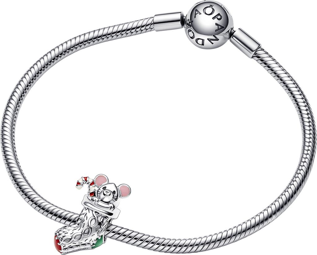 Pandora Charm Damen Festliches Maus Weihnachtsstrumpf Produktbild 6