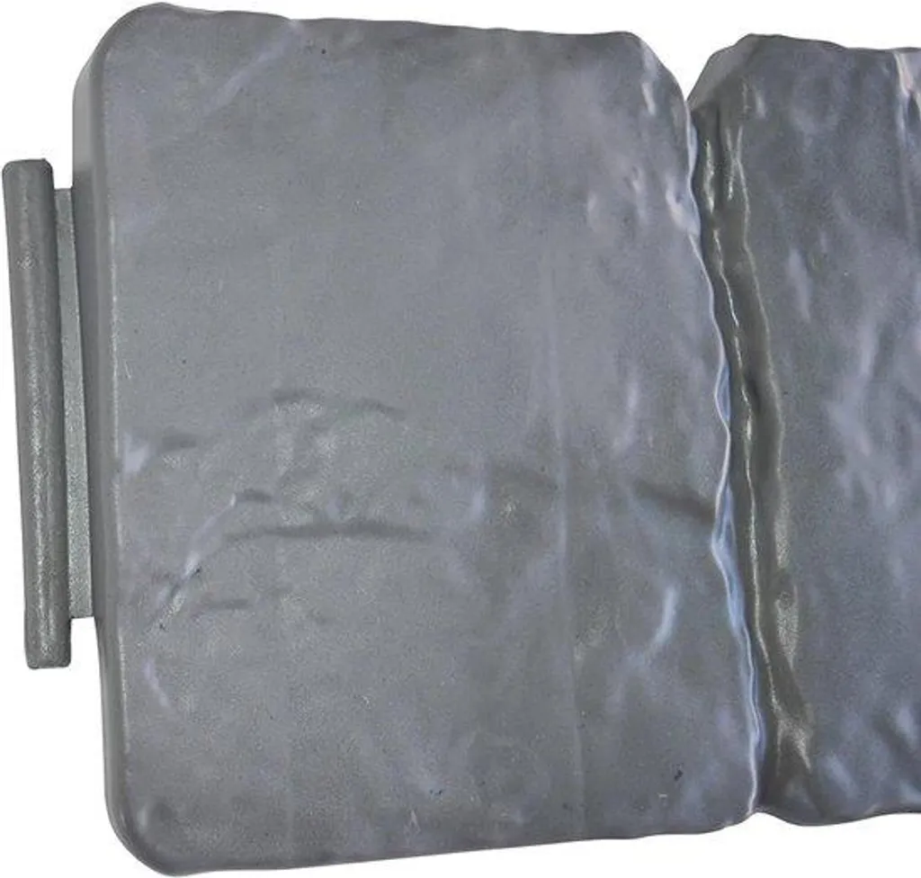Bordure de pelouse 2,5 m grise en plastique : fini l'herbe envahissante