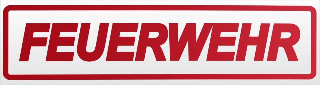Kiwistar Feuerwehr 3 Magnetschild Schild magnetisch - - Magnetfolie für Auto PKW Kfz