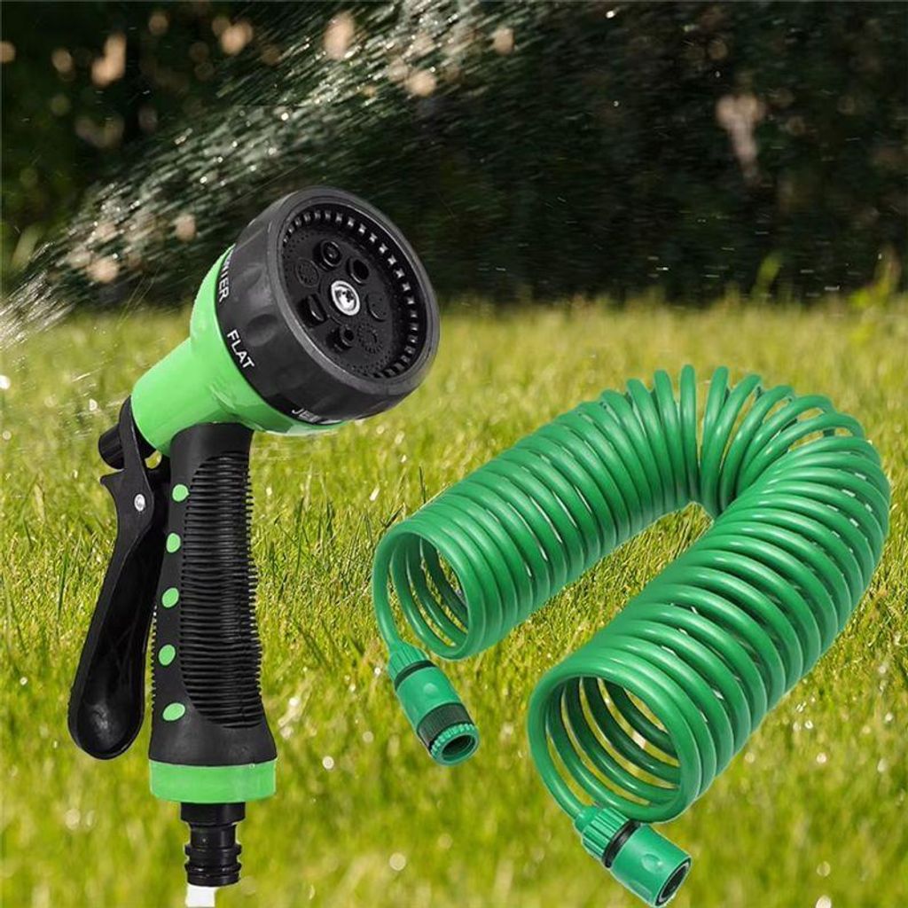 15-Meter-Gartenschlauch-Set mit Hochdruck-Gartensprühpistole für die Gartenbewässerung, Feldbewässerung und Autowäsche