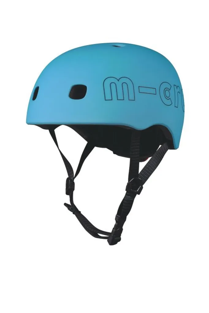 Casque Micro LED Ocean Blue M ajustable avec lumière de sécurité