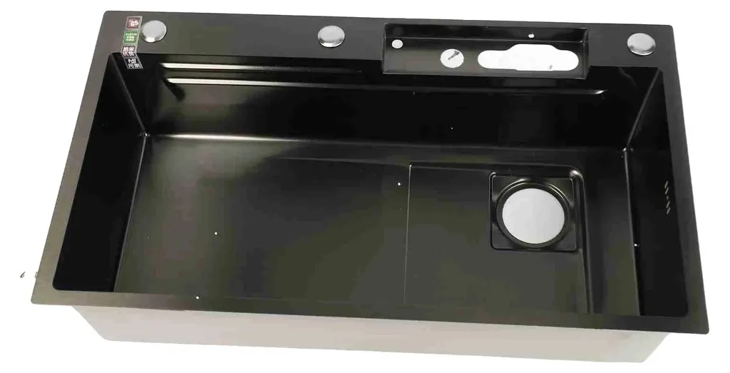Évier de cuisine en acier inoxydable 304 à grande cuve 80x50cm brossé