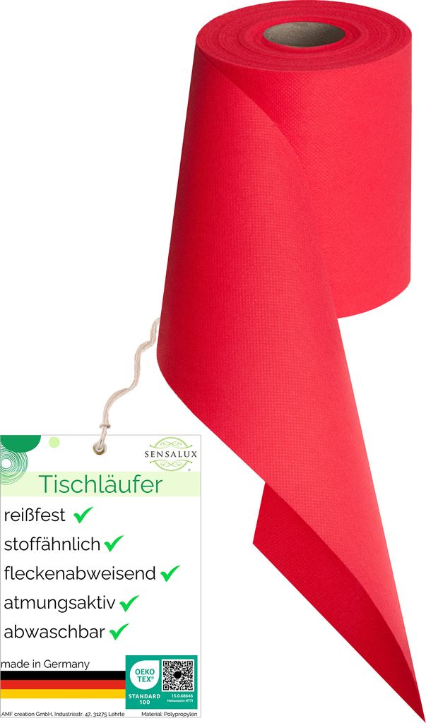 Sensalux Tischläufer, 15 cm x 25 m Pink Produktbild 