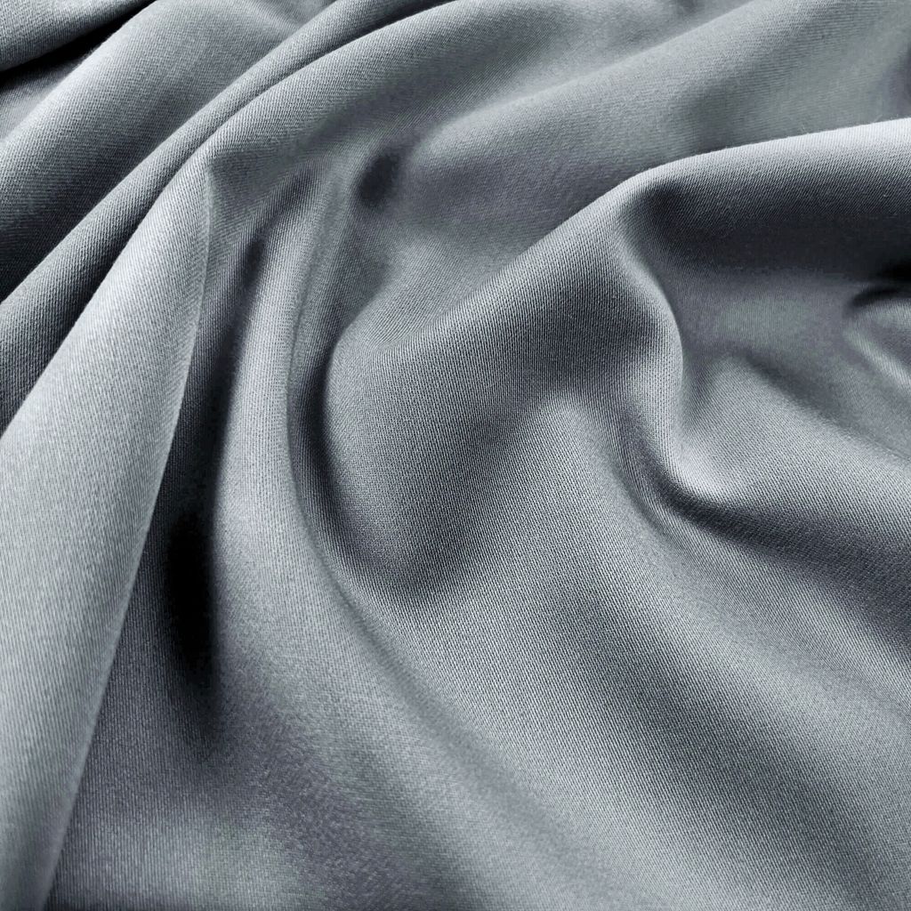 Premium-Satin grau 225cm (sanforisiert)
