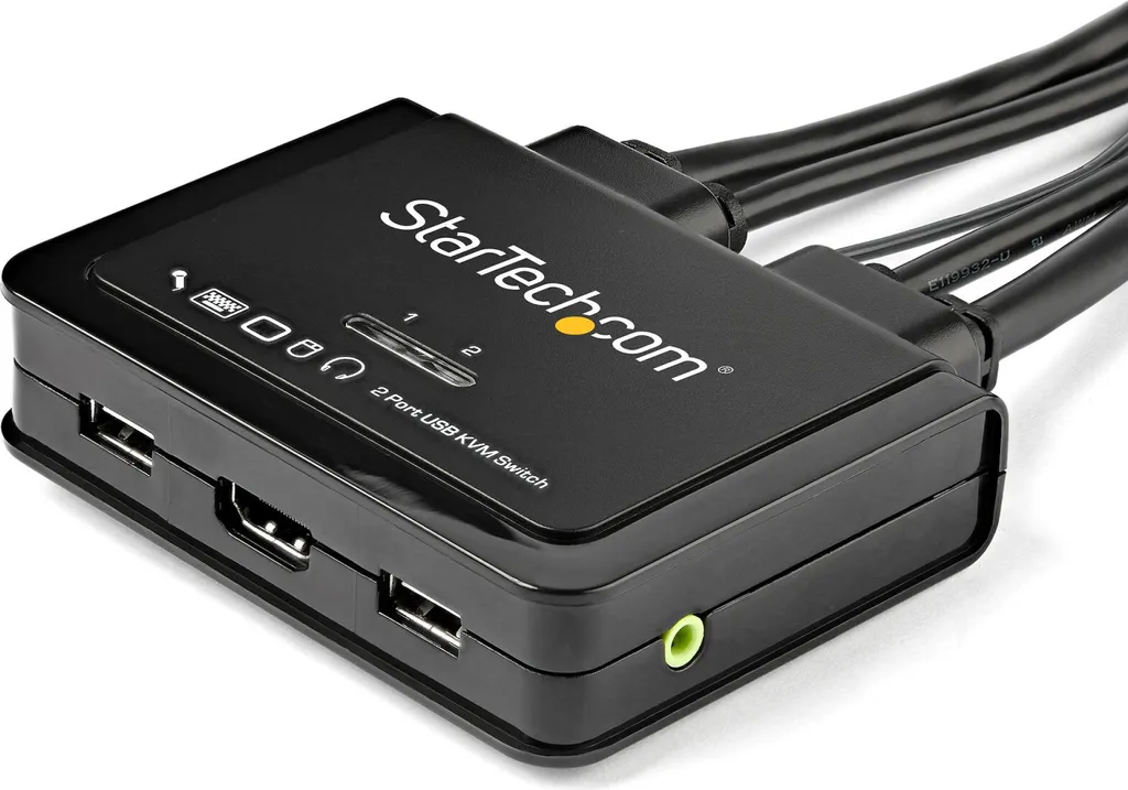 KVM HDMI 4K 60Hz Compact StarTech - Commutation à Distance et Audio - 2