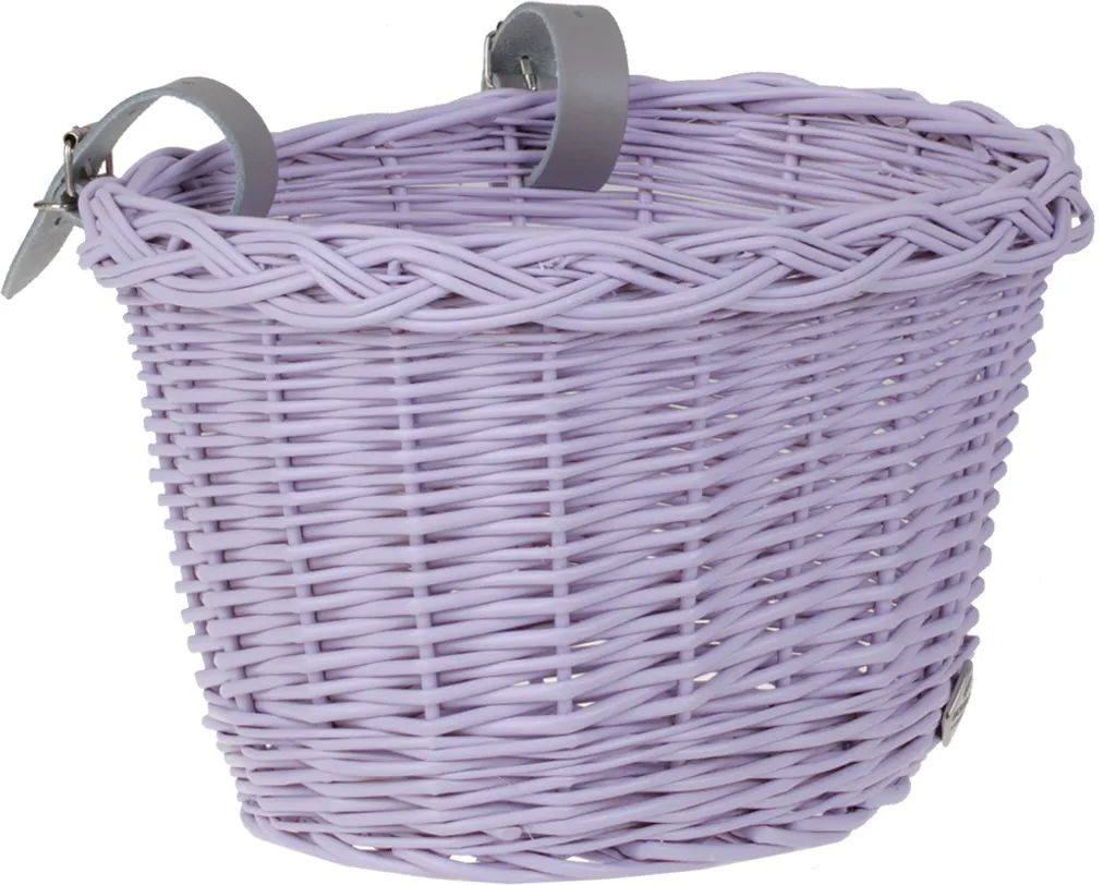 Panier vélo enfant lavande 27X22 H17 CM résistant et facile à poser