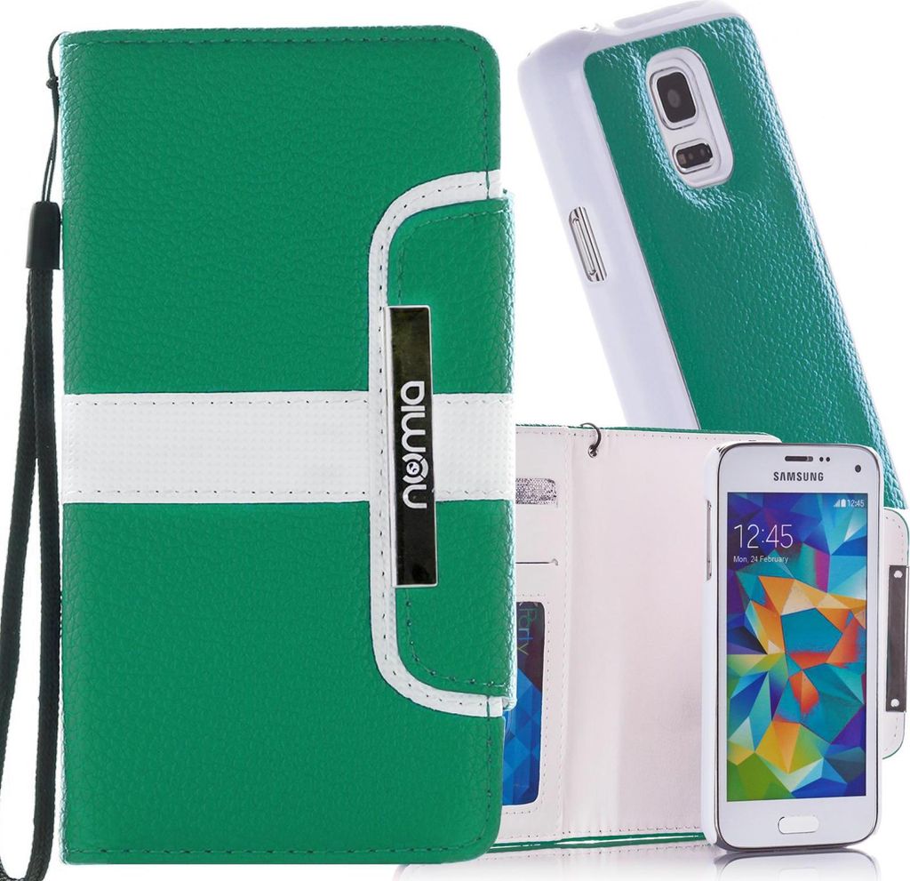 Samsung Galaxy S3 Mini (i8190) Numia Bookstyle 2 in 1 GrÃ1/4n-Weiss