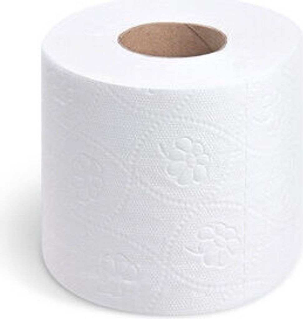 40x Toilettenpapier perforation 3-lagig Ø 12cm 28m 250 BlattMix