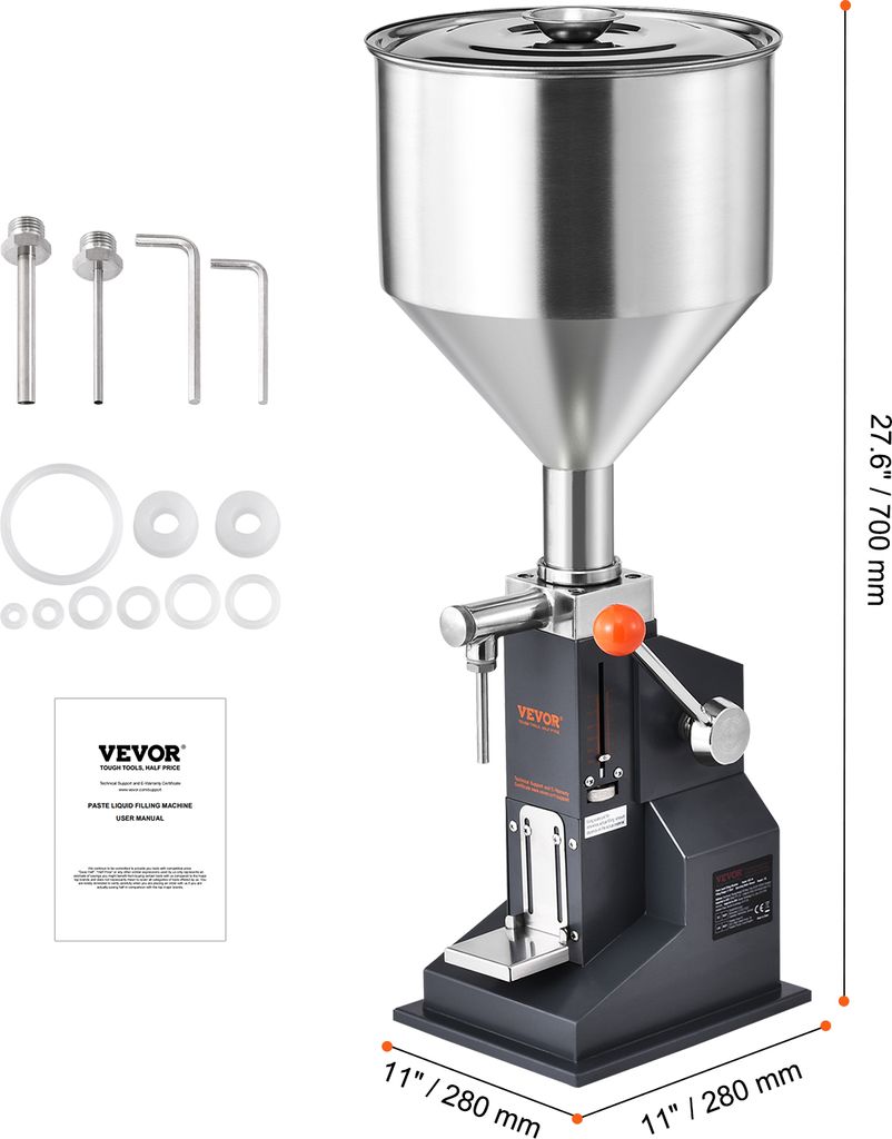 VEVOR 5–50 ml Abfüllmaschine Manuell Produktbild 8