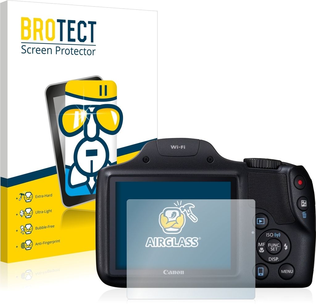 BROTECT Schutzglas für Canon PowerShot SX530 HS Schutzfolie Panzer Folie Glas Display Schutz klar