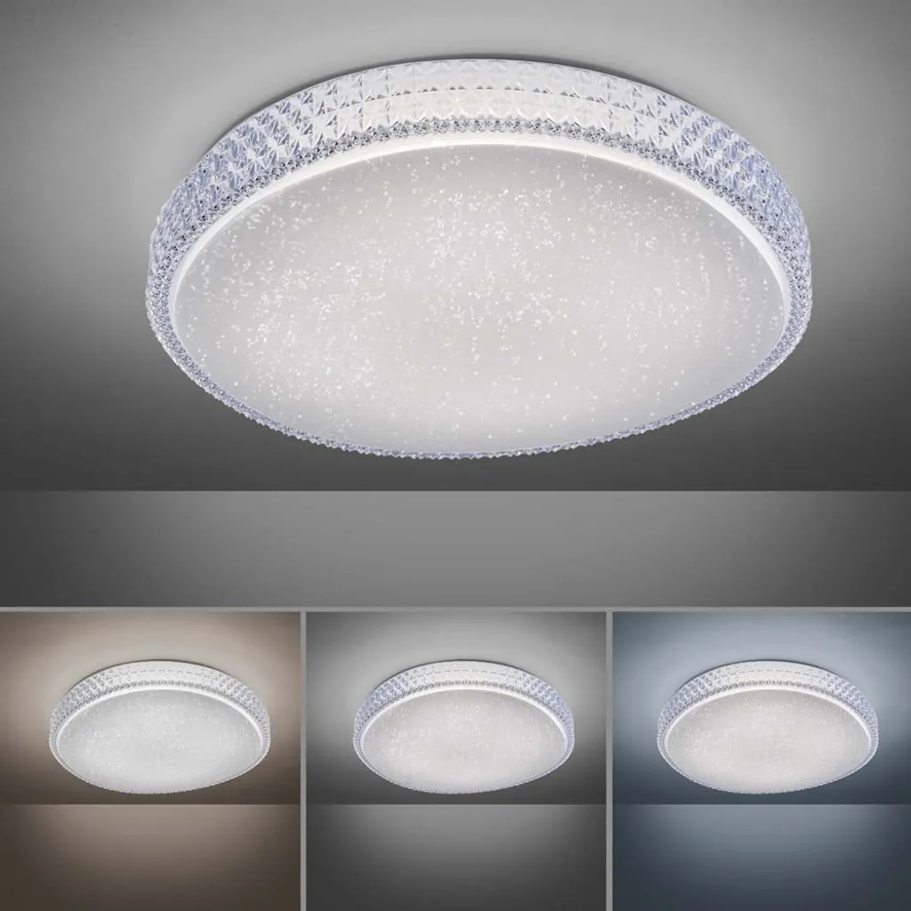 Plafonnier LED Cristal D60 cm à Intensité Variable et CCT Réglable - 5