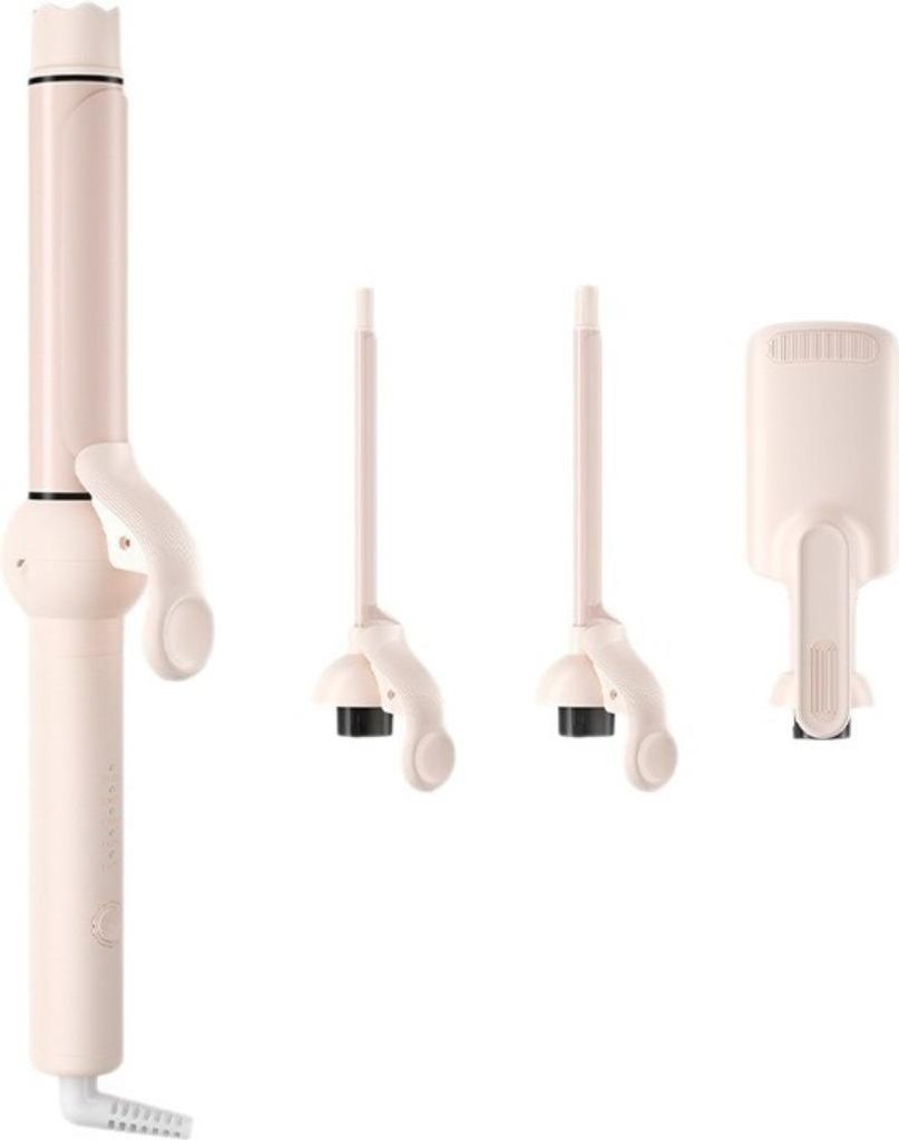 INF Lockenstab mit Wechselkopf – 5 Temperaturstufen & Smart Control Rosa