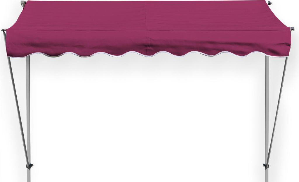 Grasekamp Klemmmarkise Ontario 294 x 130 cm  Bordeaux Produktbild 