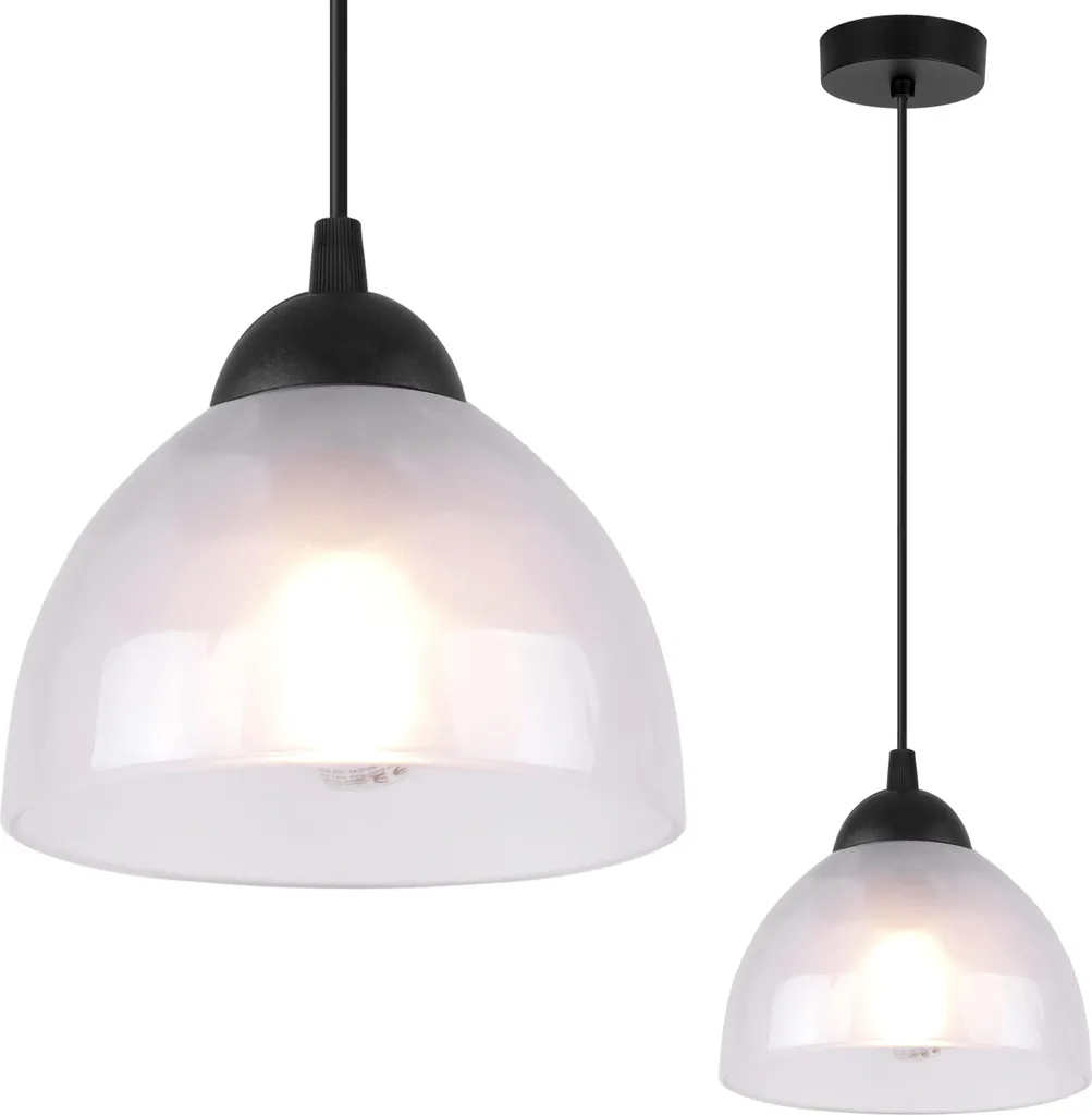 Lampada a Sospensione Venice Vetro Opalino E27 | Design Moderno Interni