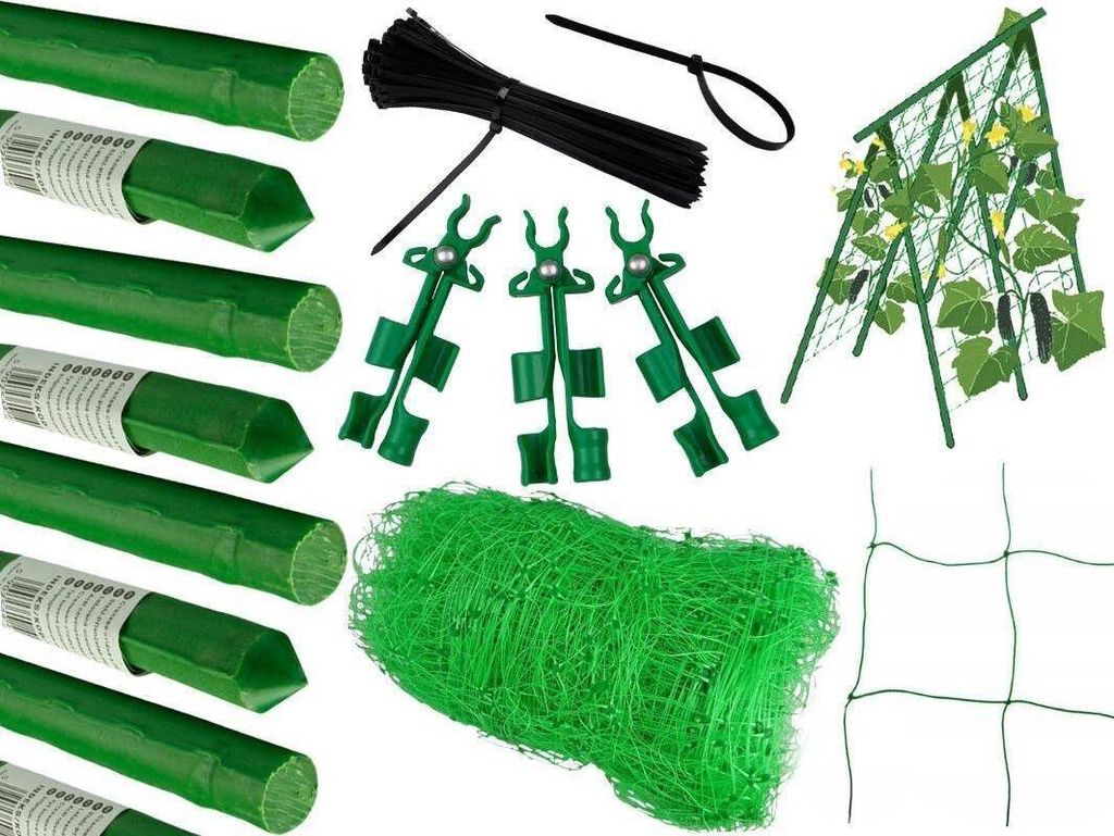 Gartenpflanzenstützer Mit Mesh-Netzen 180Cm Gartenständer Pflanzenunterstützung
