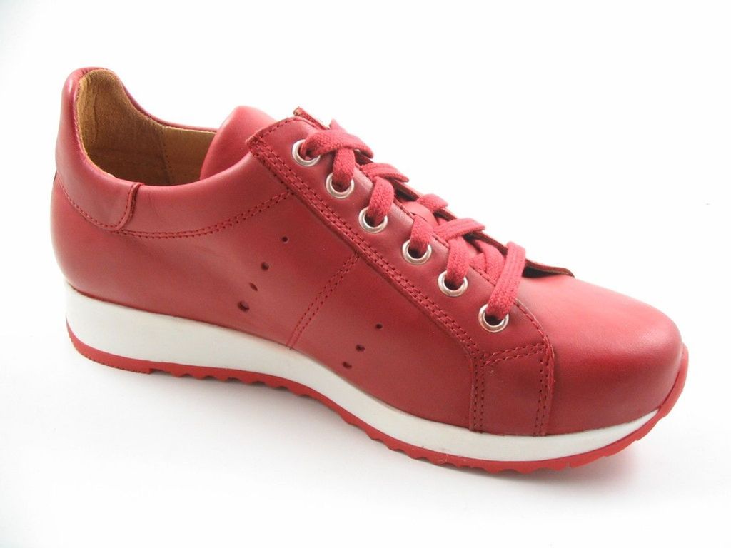 Dr. Brinkmann Damen Schnürschuhe bequem rot Gr. 38