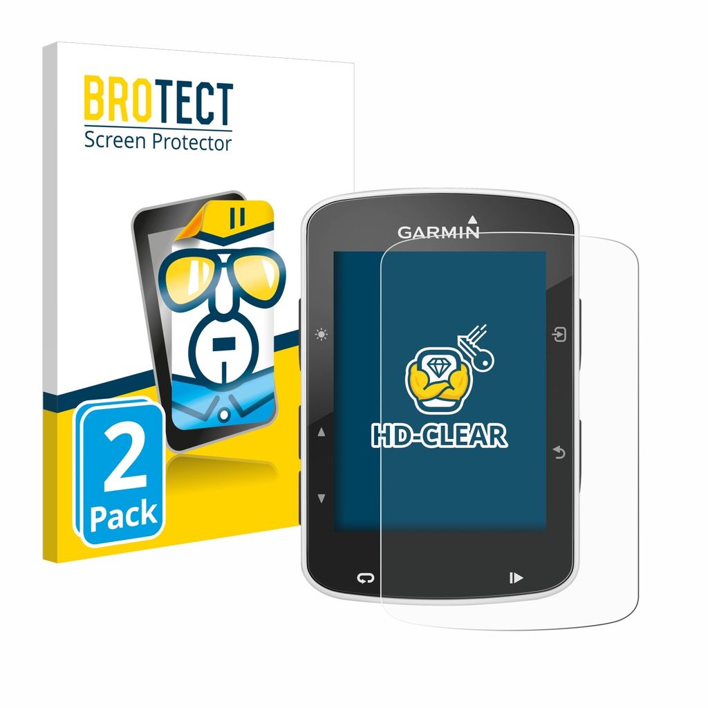 2x Für Garmin Edge 820 Schutzfolie BROTECT Displayschutz Display Schutz Folie Klar Transparent