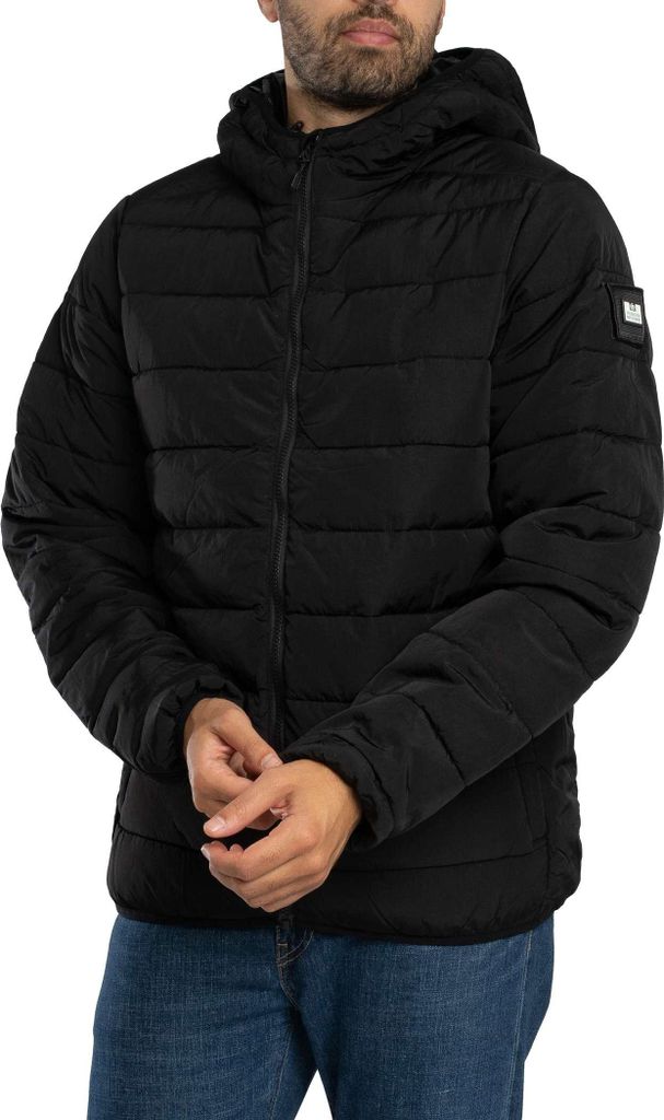 Weekend Offender LA Guardia Wattierte Jacke, Schwarz L