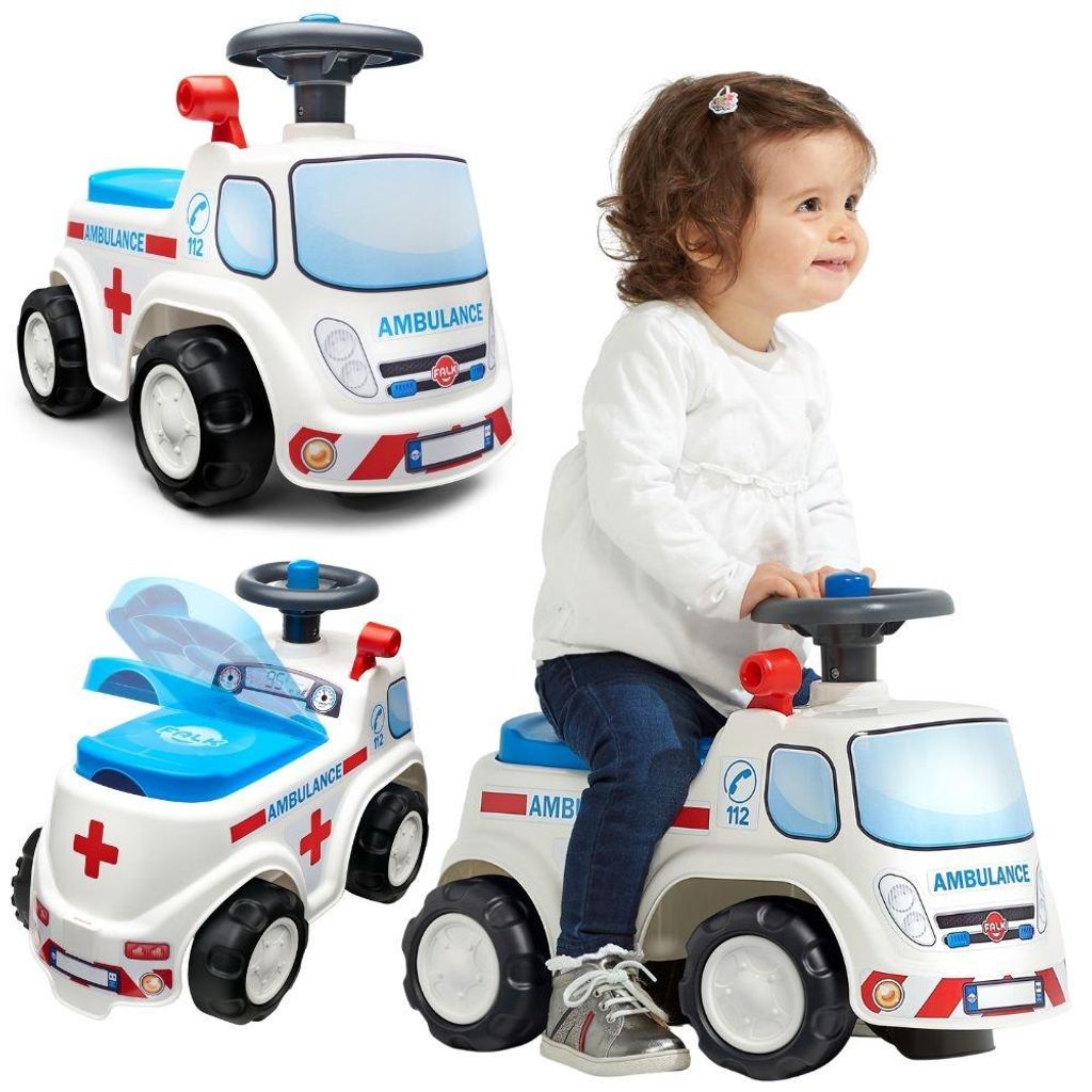 Auto ambulanza a pedali Falk con clacson – A partire da 1 Immagine del prodotto 