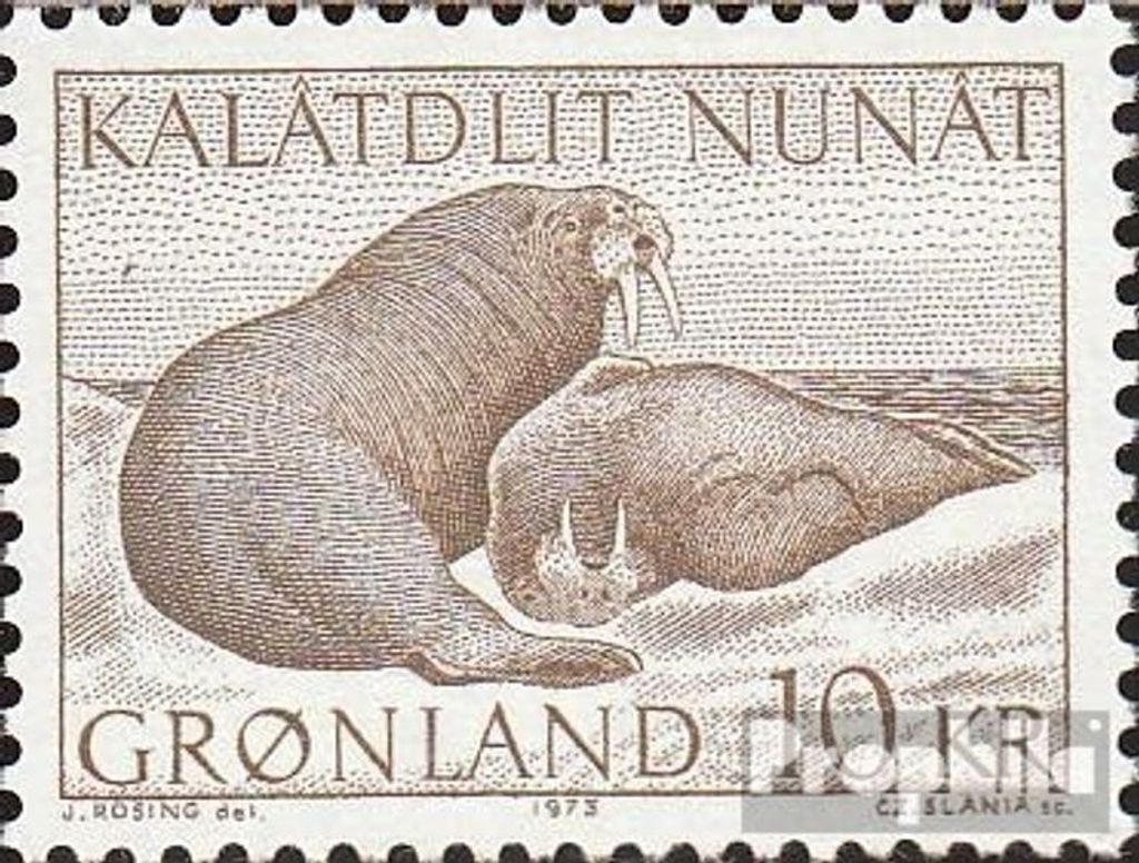 Briefmarken Dänemark - Grönland 1973 Mi 83 (kompl.Ausg.) gestempelt Tierwelt