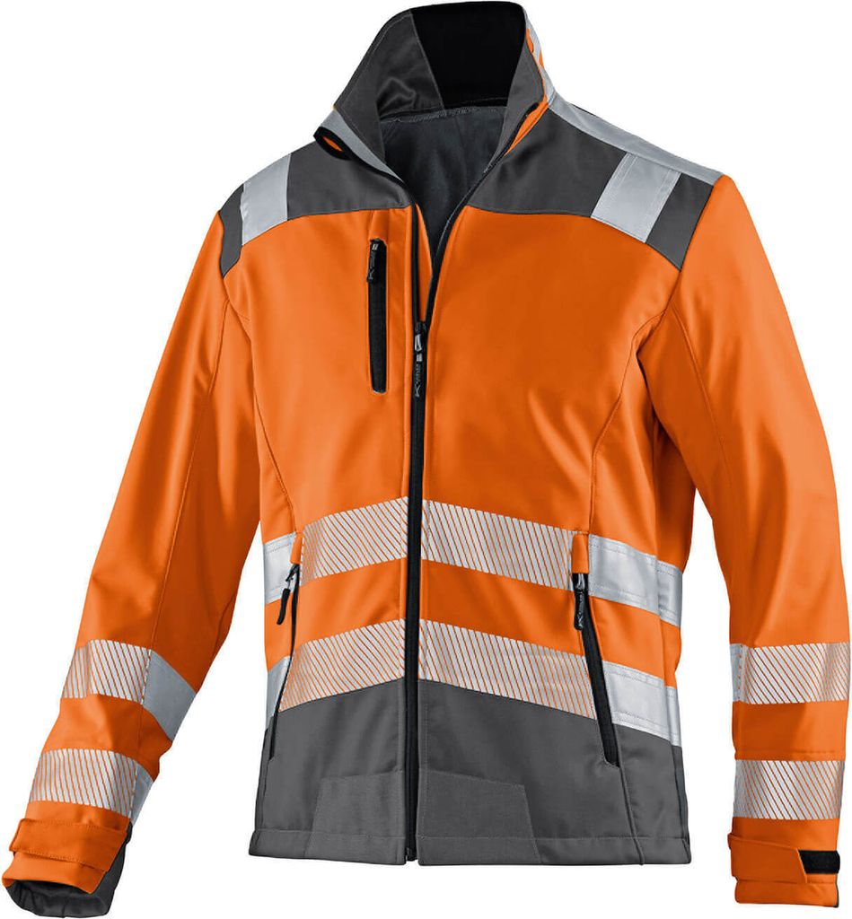 Kübler Reflectiq Softshell Jacke PSA 2 warnorange/anthrazit Gr. L