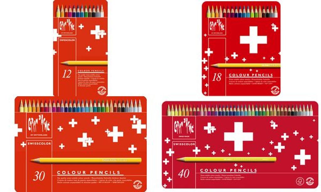 CARAN D'ACHE Buntstifte Swisscolor, 40er Metalletui Produktbild 