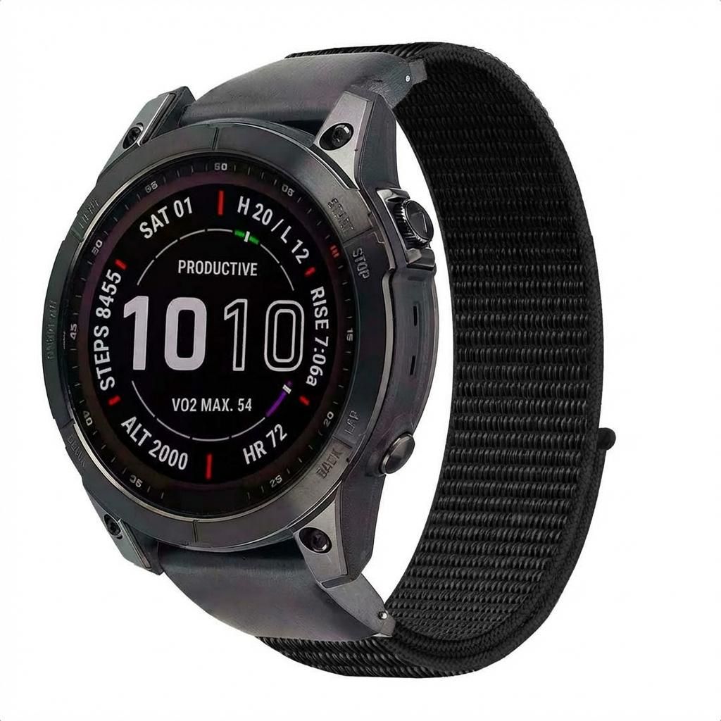 imoshion QuickFit® Nylon Armband - Garmin 20 mm Anschluss - Produktbild  KI-generiertes Bild