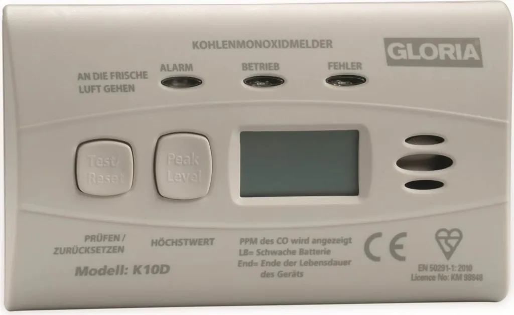 Détecteur CO GLORIA K10D : Prévenir les risques d'intoxication au gaz