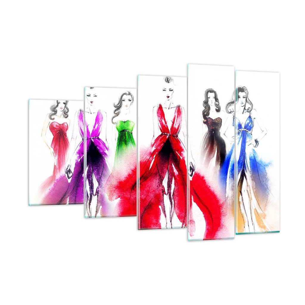 Bilder auf glas - Fotomodell Frau - 150x100cm - Glasbilder - Wandbilder - Kunstdruck - zum Aufhängen bereit - Wanddekoration aus Glas - Glas Bilde...