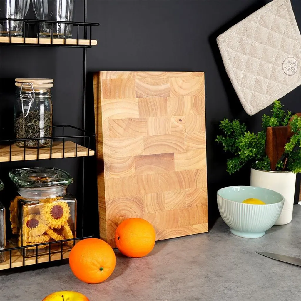 Tagliere Professionale Legno Massiccio con Maniglie - Alta Cucina - 9