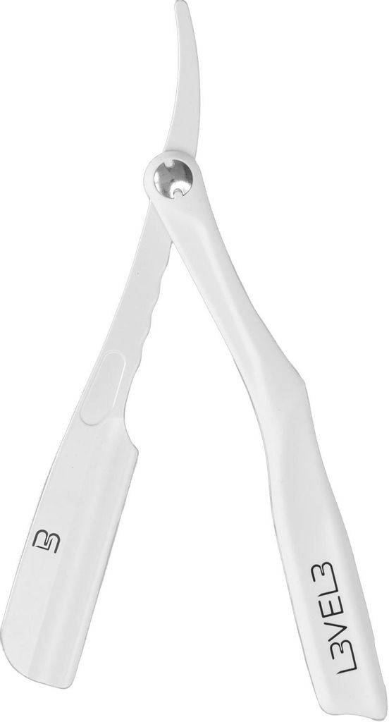 L3VEL3 Milly Razor Rasiermesser Weiß – Professionelle Shavette für präzise Konturen