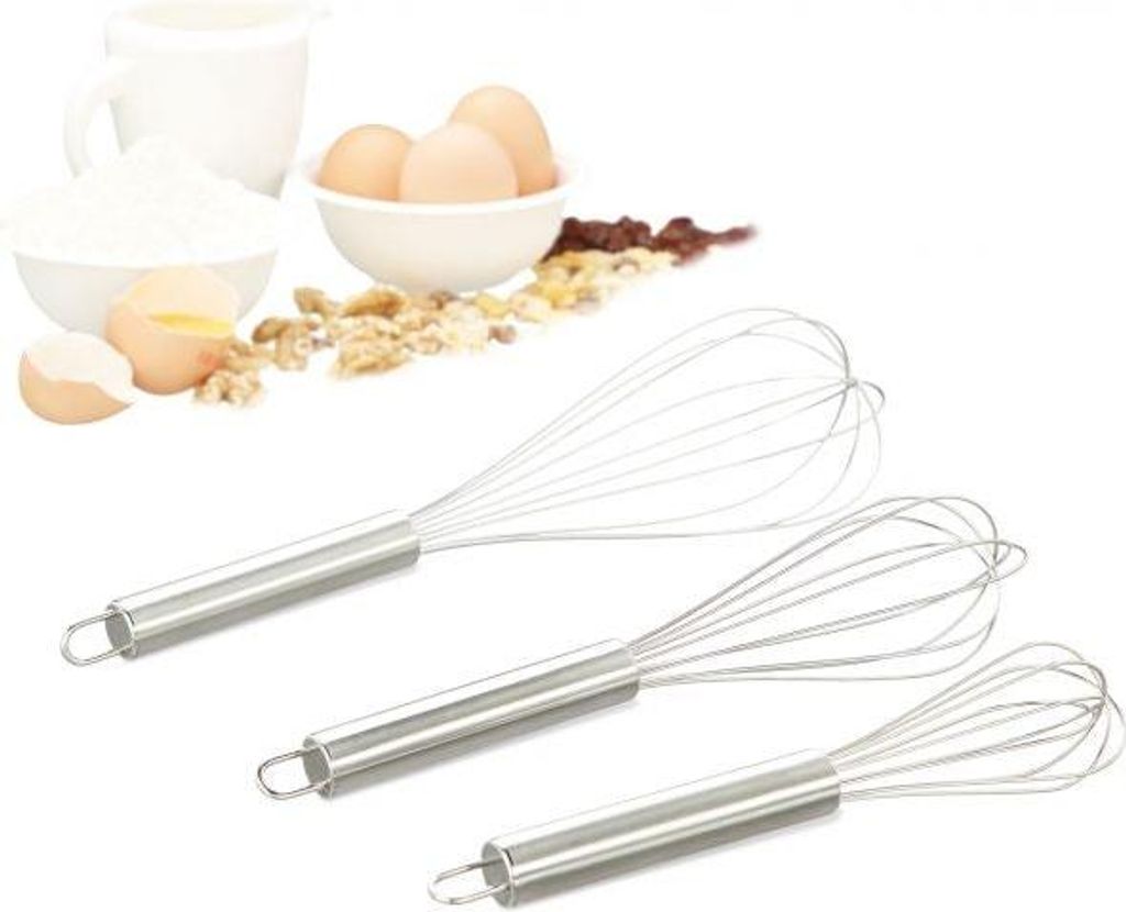 Schneebesen-Set aus Edelstahl
