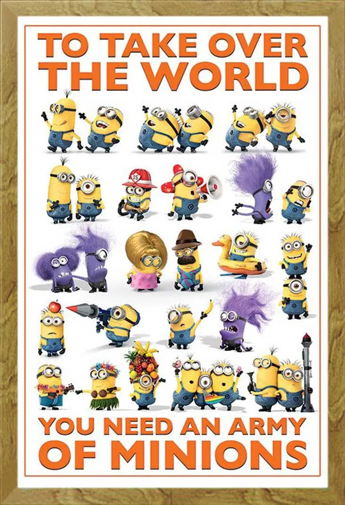 Maxi Poster Despicable Me 2 Prendi il Mondo + Cornice Shinsuke