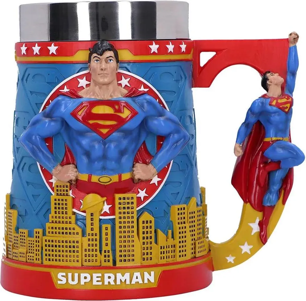 Chope de bière Superman Man of Steel Nemesis Now objet de décoration