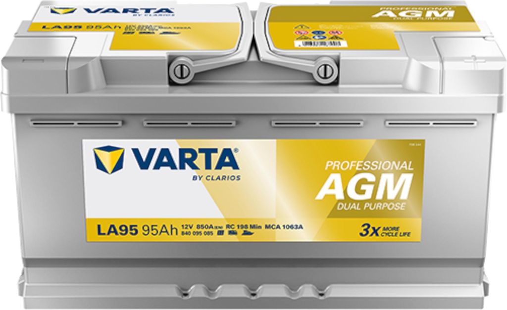 VARTA Professional AGM Dual Purpose LA95 startaccu, 12V, Productafbeelding 